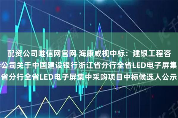 配资公司唯信网官网 海康威视中标：建银工程咨询有限责任公司浙江分公司关于中国建设银行浙江省分行全省LED电子屏集中采购项目中标候选人公示
