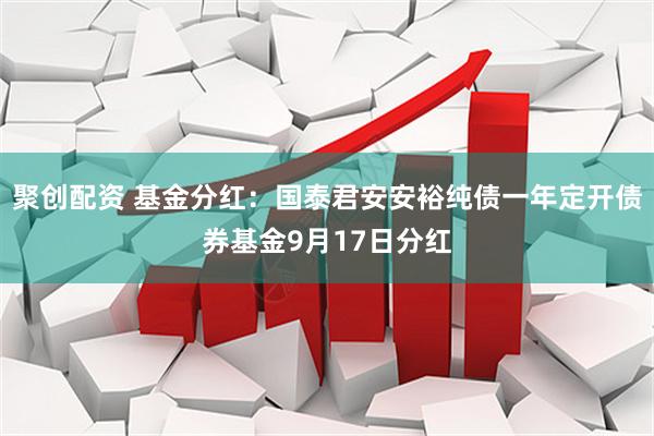 聚创配资 基金分红：国泰君安安裕纯债一年定开债券基金9月17日分红